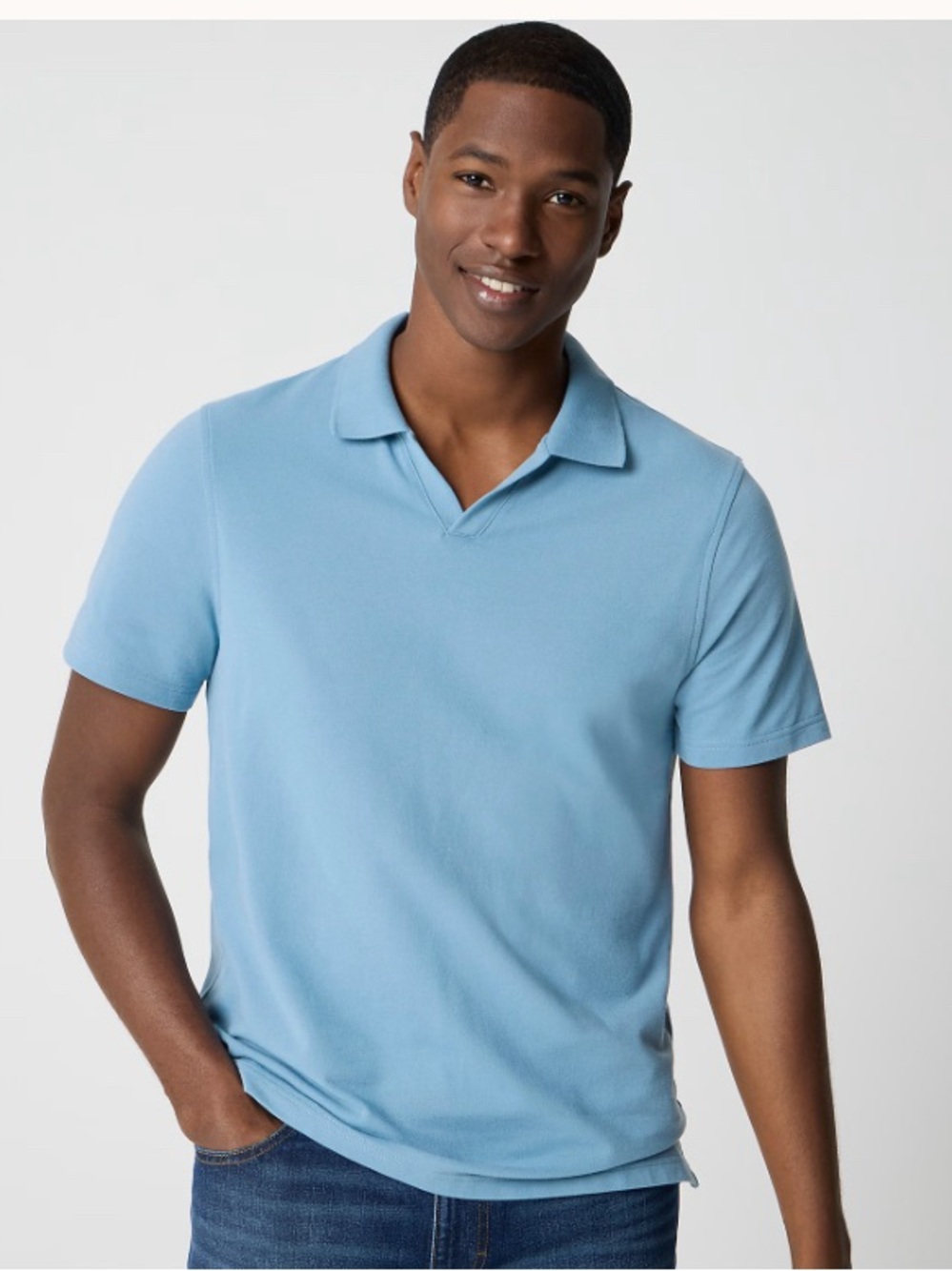 J. Crew Light Blue Polo Shirt